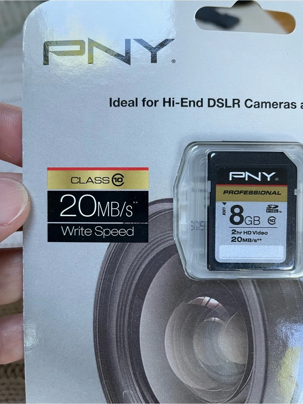 NEW PNY Professional 8GB Ultimate High Speed Memory Card - DSLR and HD Video